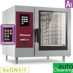 Diamond Elektrische Stoomoven met boiler stoom en convectie 6x GN 1/1 Touch