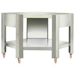 Diamond Onderstel imitatie RVS met 5 wielen 2 met rem voor CGD-2-DP