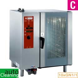 Diamond directe Stoom Oven (gas) met automatic cleaning system 10x GN 1/1 - 8x 60 x 40 cm