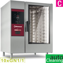 Diamond directe Stoom en Convectie Oven 10x GN 1/1 met automatic cleaning system