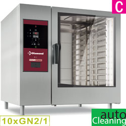 Diamond directe Stoom en Convectie Oven 10x GN 2/1 met automatic cleaning system