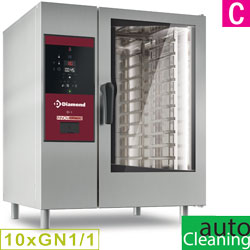 Diamond directe gas Stoom en Convectie Oven 10x GN 1/1 met automatic cleaning system