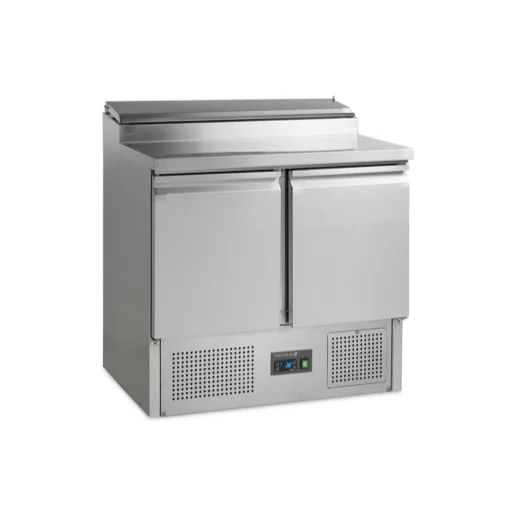 Topcold Saladette Koelwerkbank 228 liter met 2 deuren 2x GN 1/1