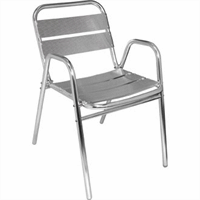 Stapelbare stoel recht per 4 stuks