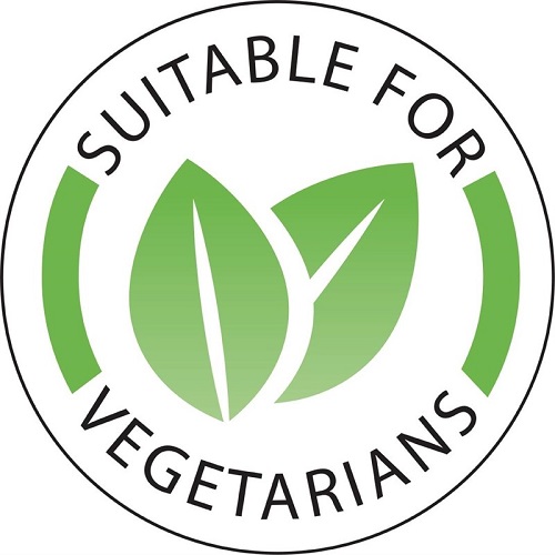 Vogue afneembare houdbaarheidsetiketten Vegetarisch 1000 stuks