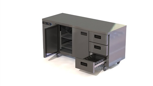 Foster Werkbank 435 liter met 1 deur en 6 laden