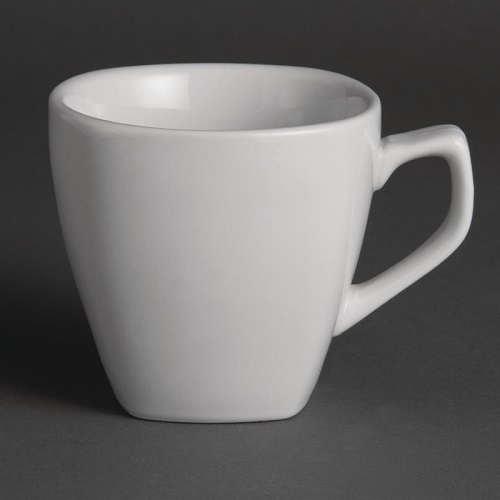 Olympia Whiteware Koffiekop 20 cl vierkant 12 stuks